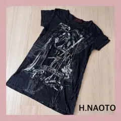 H.ANARCHYISM for PLUS H.NAOTO：黒色の半袖Tシャツのサムネイル