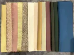 はぎれまとめ売り　73枚　裏打ち　布地　表装　裂地　ハンドメイド　材料