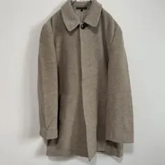 FLANDRE CLUB ステンカラーコート　ベージュ　カシミヤ混