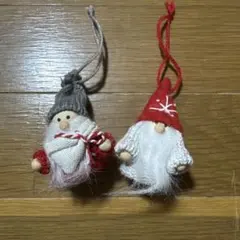 サンタクロースオーナメント 2個セット