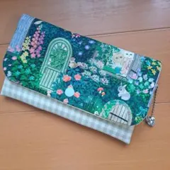 L字ファスナーポーチ【ロングウォレット】 ユキエモン ハンドメイド