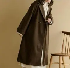 Ambre Neige オーバーコート ダークブラウン