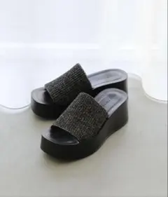 LOWRYS FARM カンドウフィットＫｎｉｔサンダル　Mサイズのサムネイル