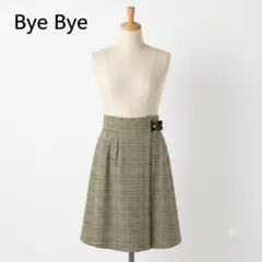 Bye Bye グレンチェックスカート M グレーのサムネイル