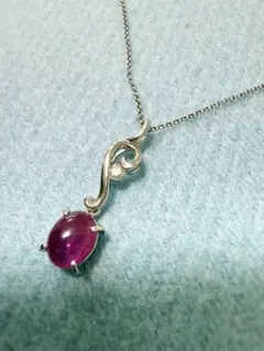 ルビー ダイヤモンド pt850 ネックレス