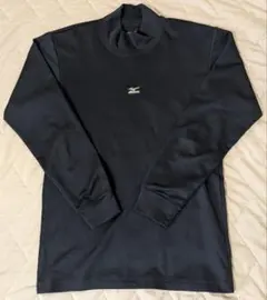 ミズノ タートルネックアンダーシャツ 長袖 紺色 メンズS スポーツ 野球