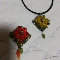 ハンドメイドネックレス　2点