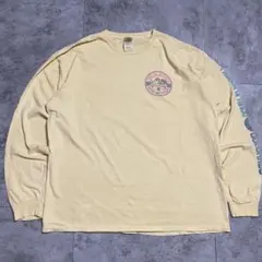 GILDAN 長袖Tシャツ パゴサ・スプリングス 風景ロゴ イエロー コロラド