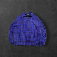 00s archive check wool jacket 短丈 y2k テック