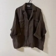 Salvatore Piccolo リネン 開襟シャツ M イタリア製のサムネイル