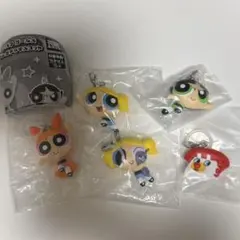 【未開封】パワパフ　めじるしガチャマスコット　全5種コンプ
