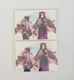 鬼滅の刃 繋ぐ webshopくじ　しのぶとカナエ　ステッカー　3点セット