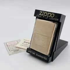 希少当時物】ZIPPO ビンテージウッドケース仕様 凹彫刻ボトム 整備済 