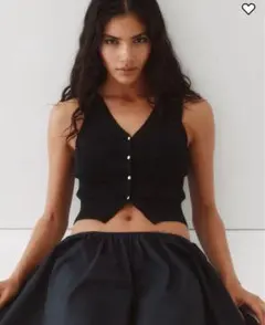 タグ付き新品❤︎H&M❤︎ブラックニットベスト