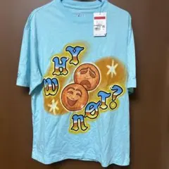 新品タグ付き　メンズ　半袖　Tシャツ　水色　バスケットボール　L 定価3999円