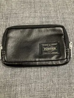 ひ*ろ様 PORTER レザー コインケース ミニ財布 美品 黒