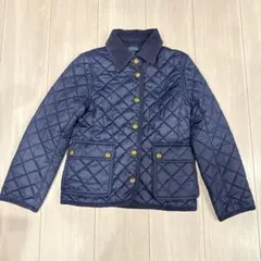 美品✧︎ポロラルフローレン キルティングコート 刺繍 ネイビー 女の子 130