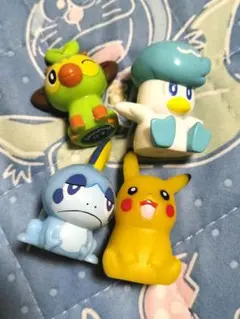 ポケモン フィギュア 4体セット ピカチュウ サルノリ メッソン クワッス
