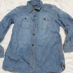 GapKids デニム長袖シャツ M