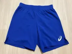 asicsサッカーパンツ青