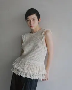 andequal flower cable design knit - メルカリ
