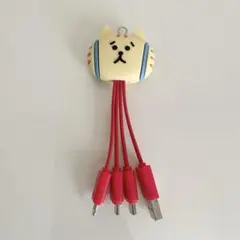 にゃんすけ ごろごろばんばん 3 in 1 USB充電ケーブル