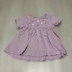 SLAP SLIP 半袖ワンピース 100cm パープル