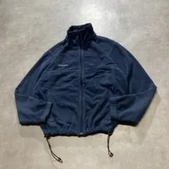 ドローコード付き00s Columbiaコロンビア　フリースジャケット　紺　L