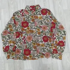 E hyphen world galler 花柄 長袖シャツ ブラウス