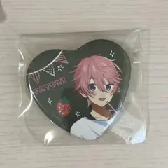 さとみくん いちご文化祭ハート缶バッジ
