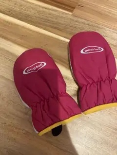 mont-bell ベビー用ミトン 90サイズ 赤/黄色