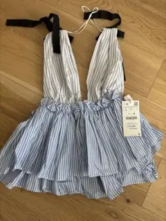 【ZARA】ストライプ　キャミのサムネイル
