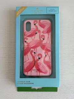kate spade iPhone XS/X用ケース フラミンゴ柄