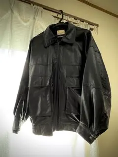 FREAK'S STORE フェイクレザーブルゾン　ブラック