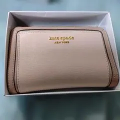 kate spade ピンクベージュ 二つ折り財布