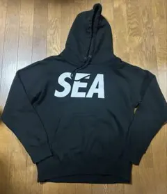WIND AND SEAフード付きパーカー ブラックのサムネイル