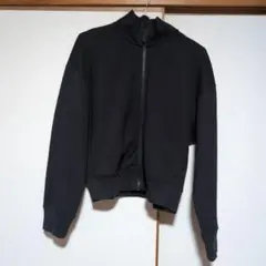 UNIQLO ドライスウェットリラックスブルゾン ブラック Lのサムネイル