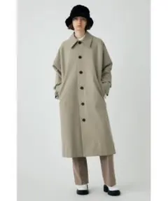 moussy マウジー　ステンカラーコート グレーベージュのサムネイル
