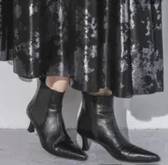 JEANASIS　サイドゴアポインテッドヒールブーツ