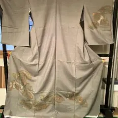 仮絵羽　未仕立て　汕頭紬訪問着　難あり　新品