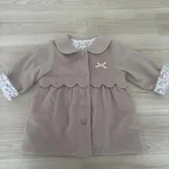 ベージュ スカラップヘム ジャケット 90