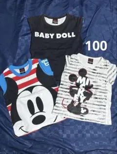 BABY DOLL ミッキー 長袖カットソー 100