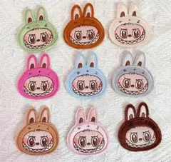 ラブブlabubuデザインワッペン１枚ピンク