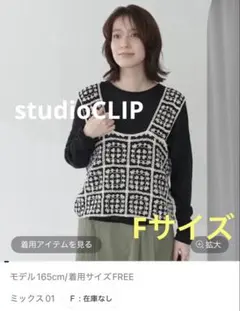 【完売カラー】studio CLI P クロシェレースビスチェ