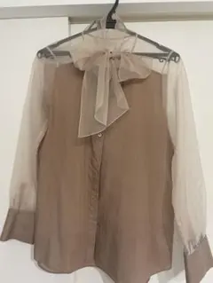 AEWEN MATOPH シアーボウタイシャツ 36のサムネイル