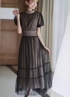 EmiriaWizドットチュールワンピース