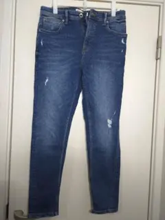 ZARA ダメージスキニーデニムパンツ EUR 40