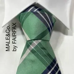 TG3846 MALE&Co. by FAIRFAX チェック シルク ネクタイのサムネイル