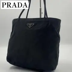 【✨美品✨】プラダ トートバッグ 三角ロゴ ナイロン ブラック