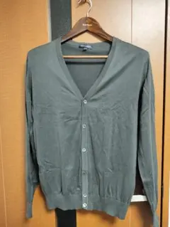JOHN SMEDLEY シーアイランドコットン カーディガン 英国製　Mのサムネイル